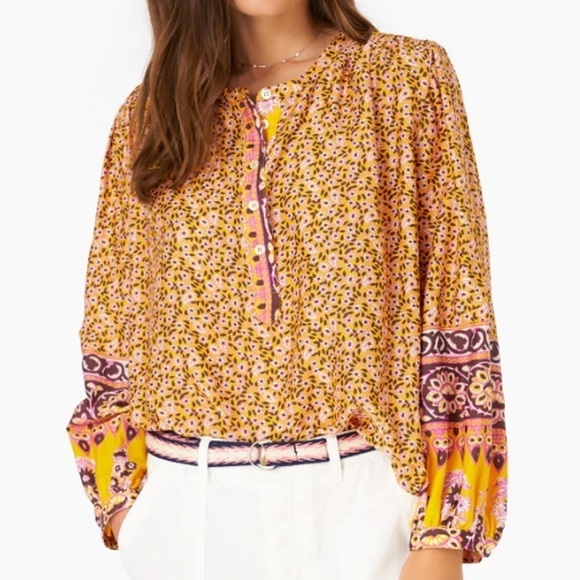 XiRENA Multicolor Floral Blouse - Picture 1 of 11